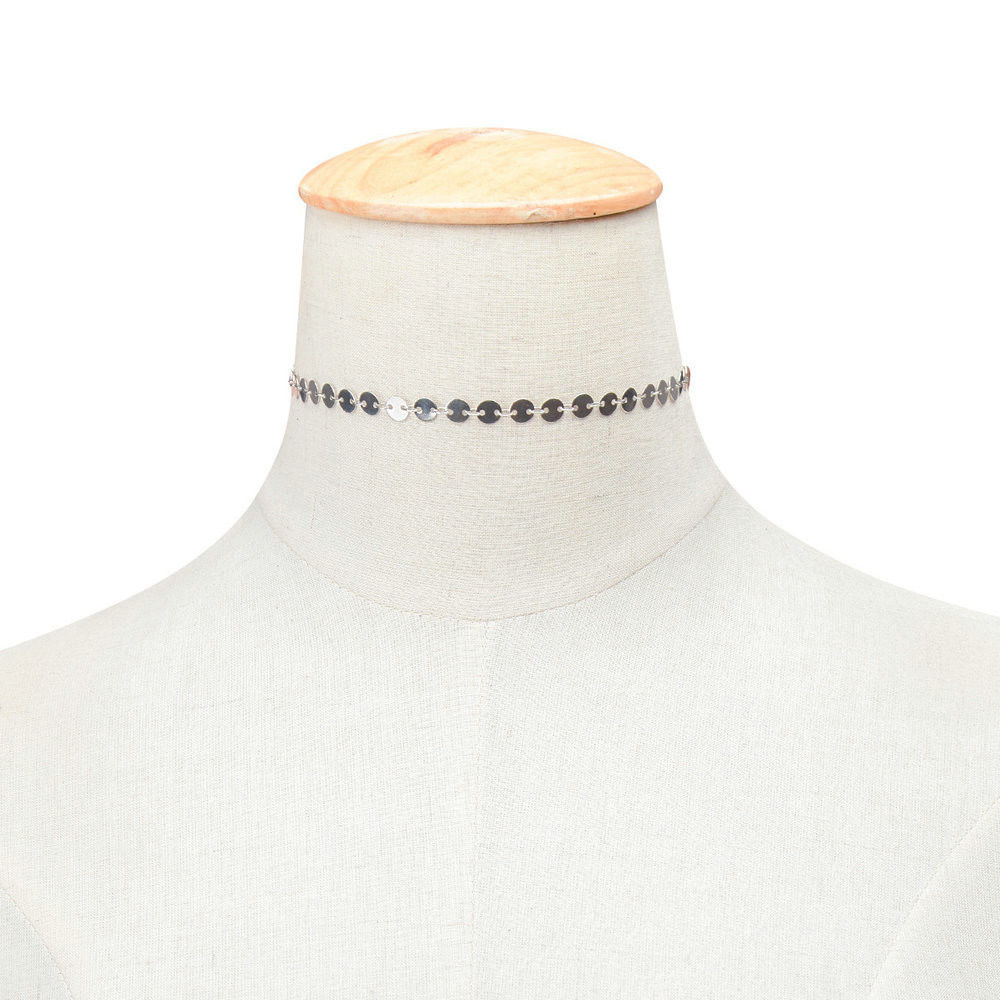 Choker Necklace - Silver Plated