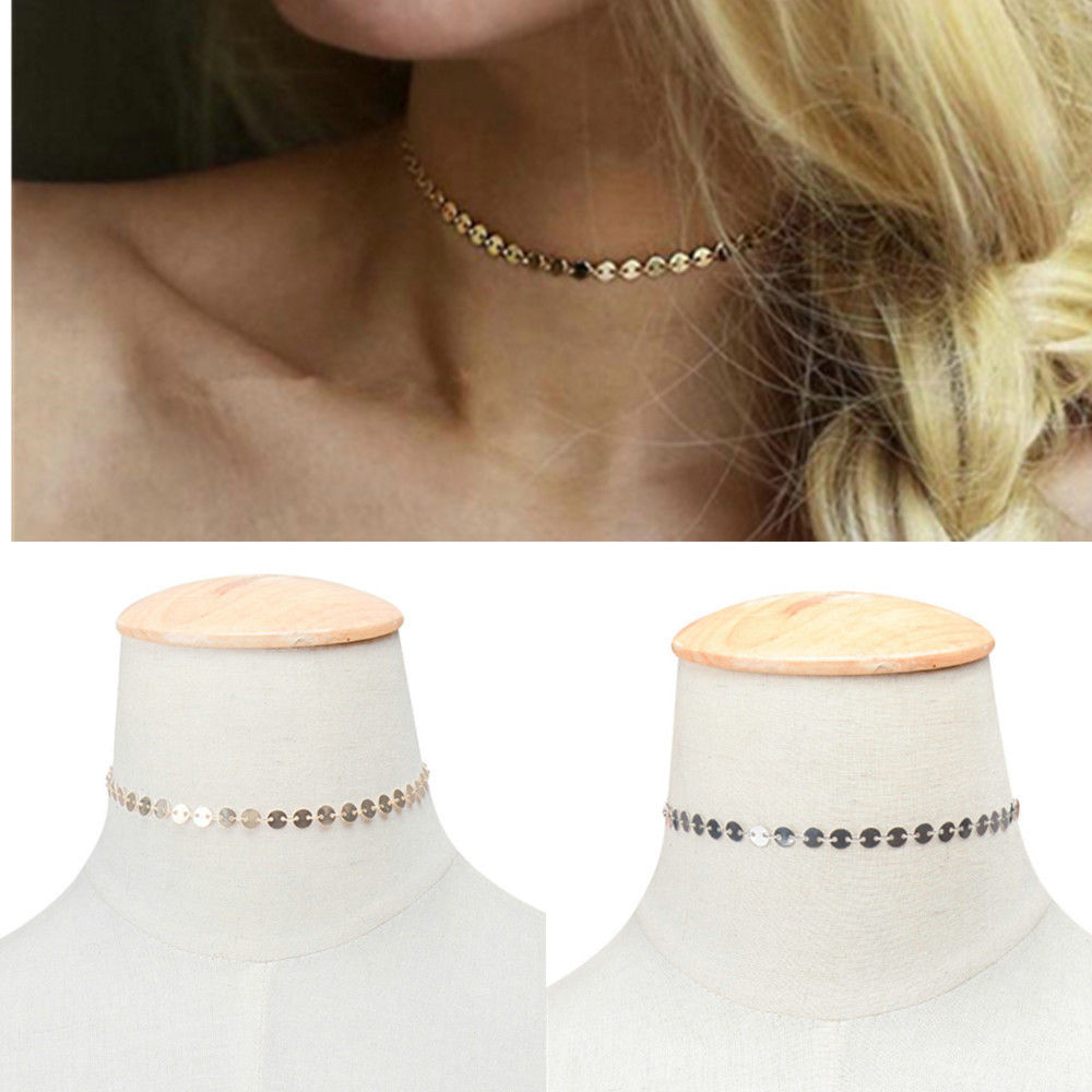 Choker Necklace - Silver Plated