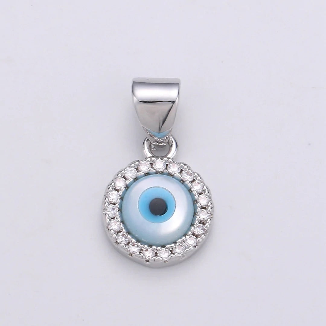 Turkish Eye Necklace + 18K Gold Filled