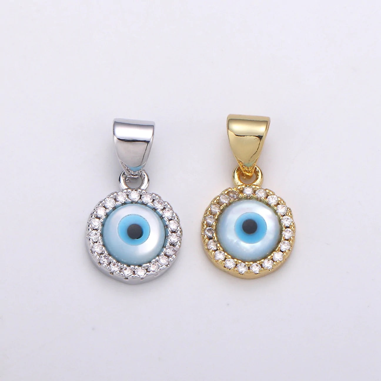 Turkish Eye Necklace + 18K Gold Filled