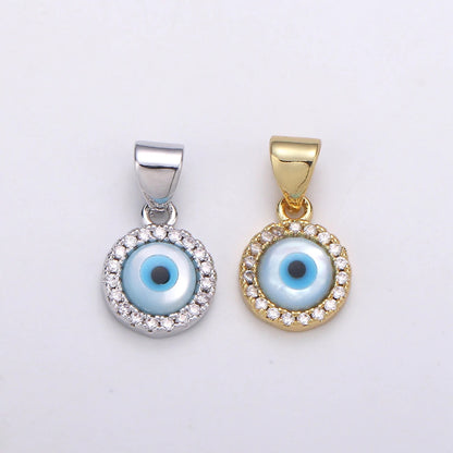 Turkish Eye Necklace + 18K Gold Filled