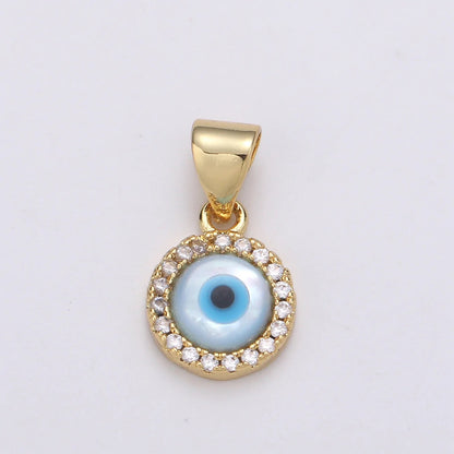 Turkish Eye Necklace + 18K Gold Filled